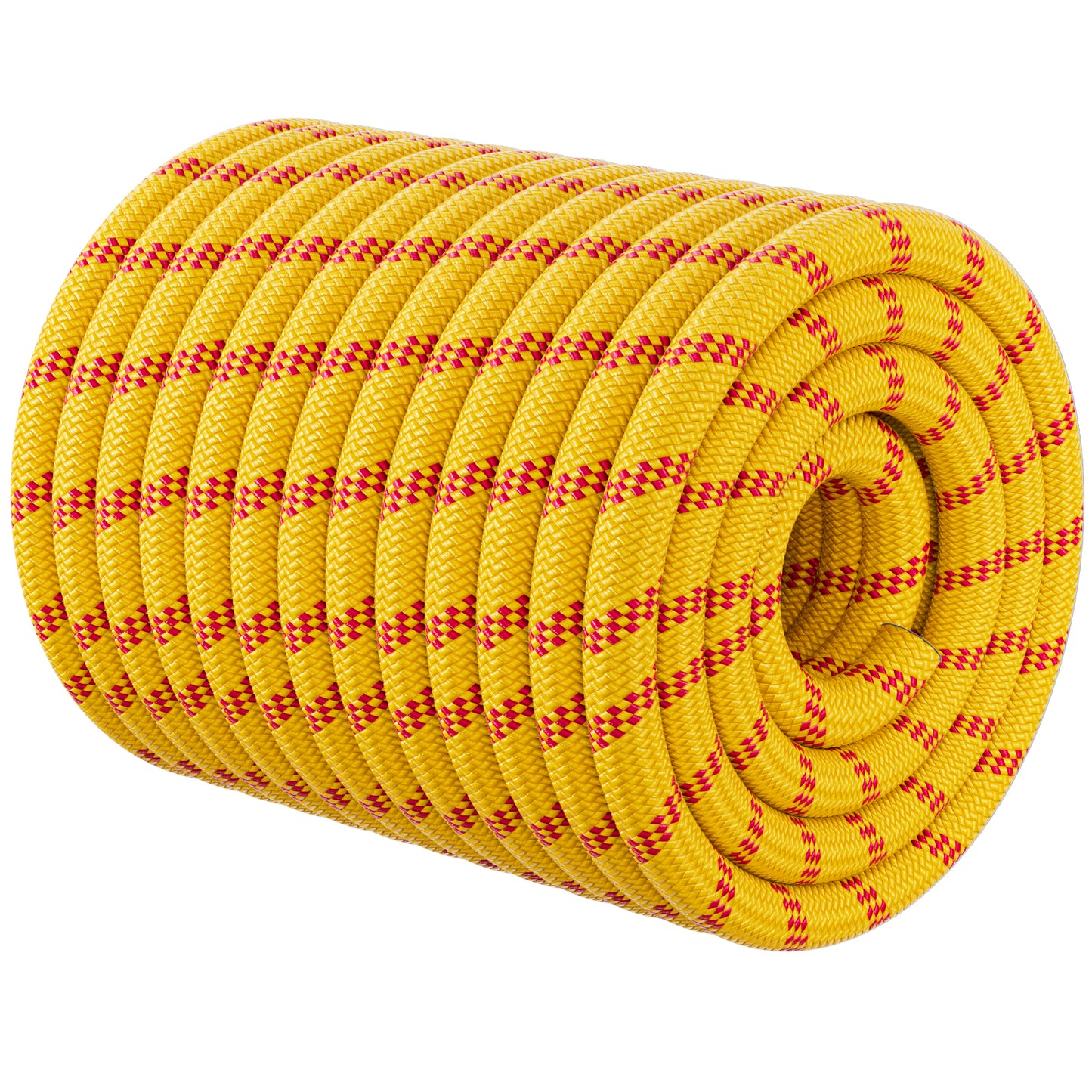 Double Braided Arborist Rigging Rope - 3/8 in X 100 ft 48 Strands Outdoor Pulling Heavy Duty Polyester Bull Rope for Swing Tree Work Camping Rescue Hiking - Orange