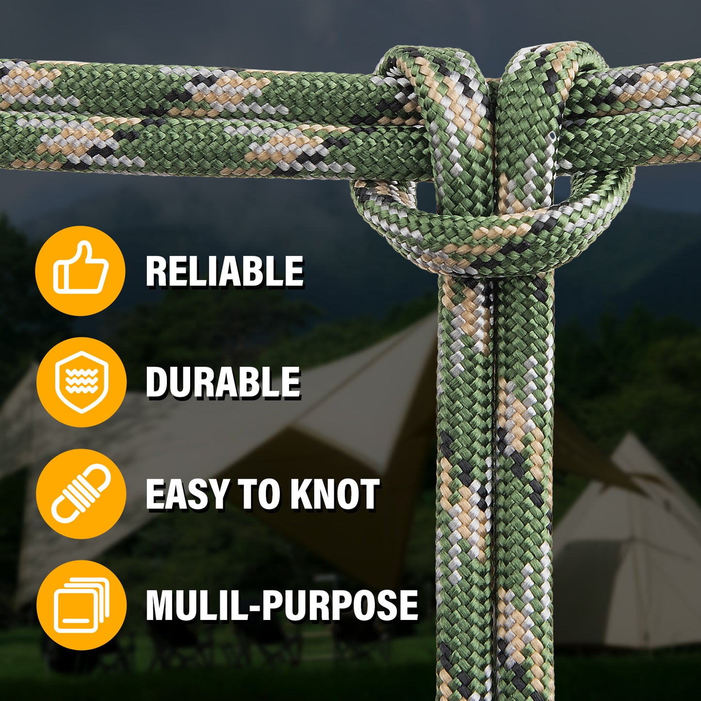 Paracord Rope 550 lb - 4MM 100ft / 200ft / 500ft / 1000ft Heavy-Duty Parachute Spool para Cord Lanyard - Outdoor Gear for Tent, Camping, Clothesline, Hiking, Fishing, Survival Bracelet