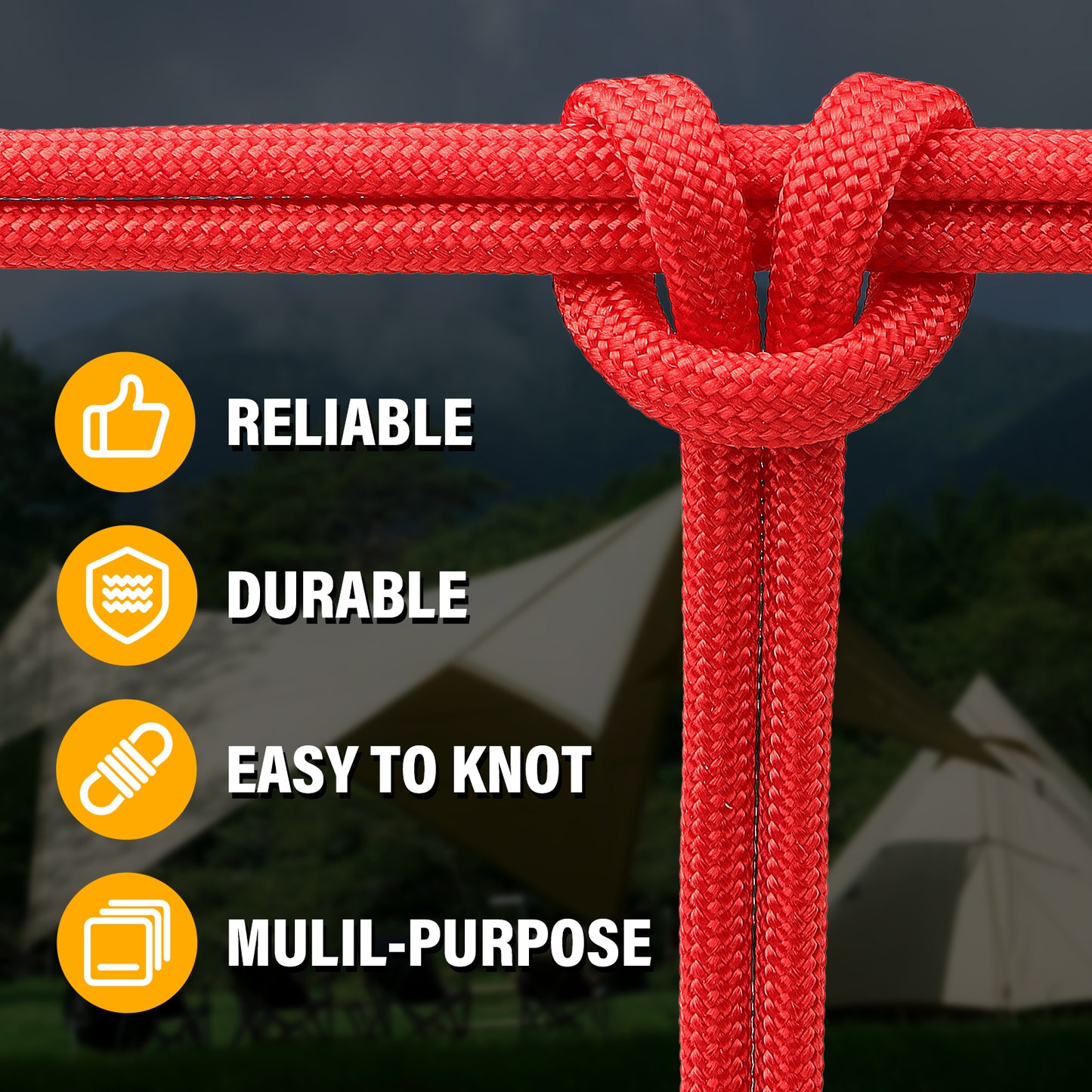 Paracord Rope 550 lb - 4MM 100ft / 200ft / 500ft / 1000ft Heavy-Duty Parachute Spool para Cord Lanyard - Outdoor Gear for Tent, Camping, Clothesline, Hiking, Fishing, Survival Bracelet