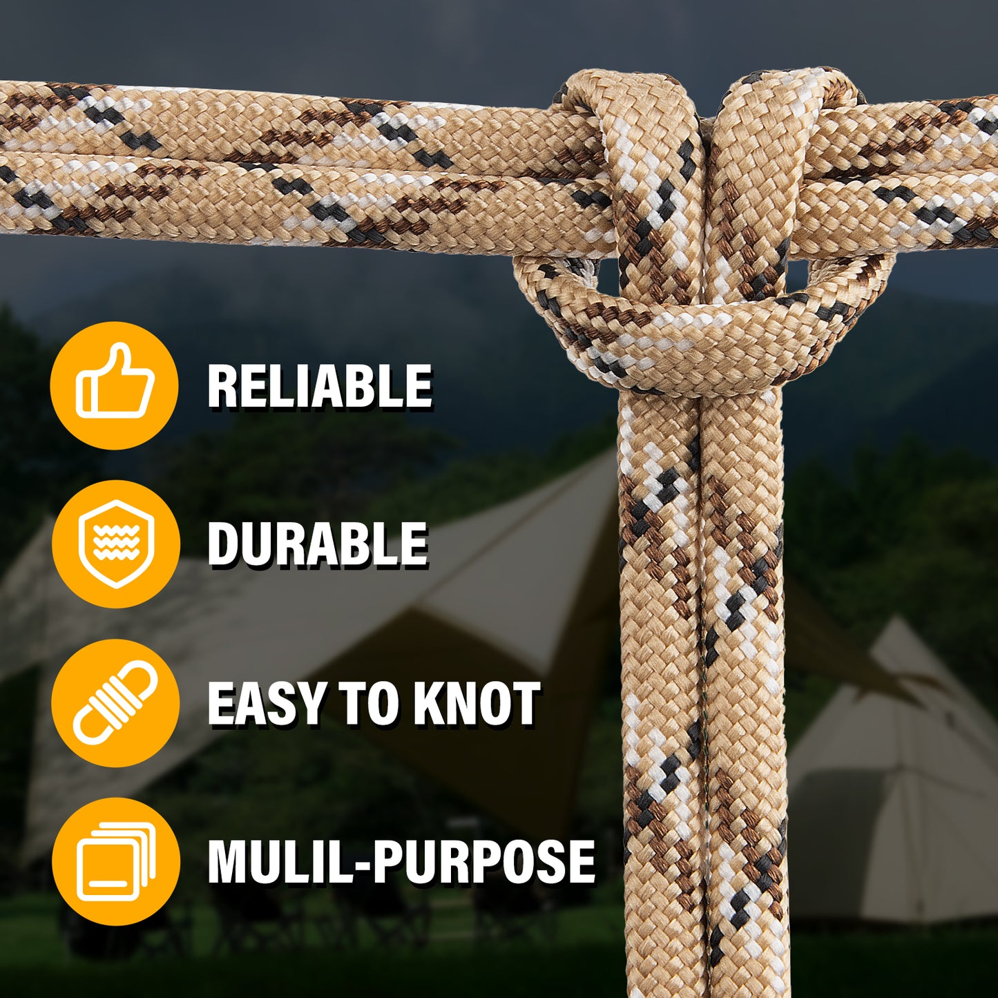 Paracord Rope 550 lb - 4MM 100ft / 200ft / 500ft / 1000ft Heavy-Duty Parachute Spool para Cord Lanyard - Outdoor Gear for Tent, Camping, Clothesline, Hiking, Fishing, Survival Bracelet