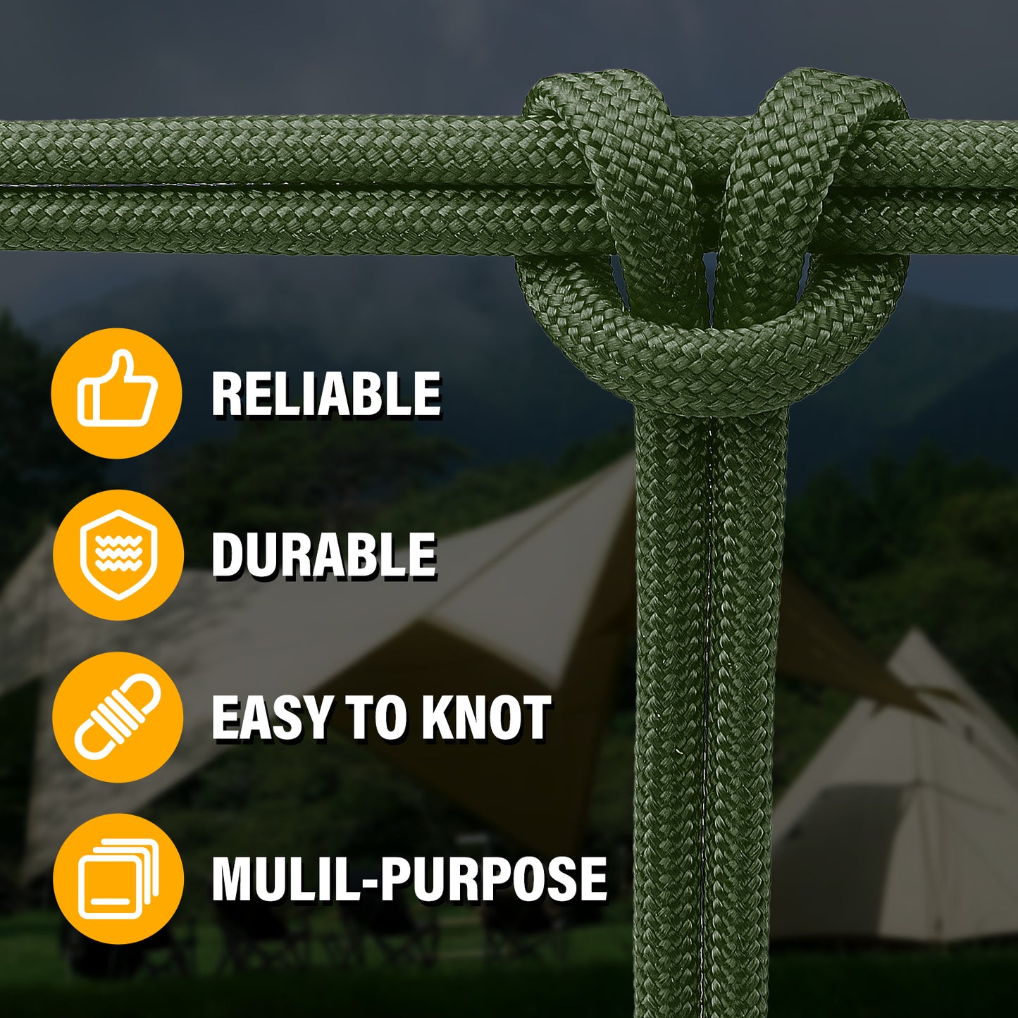 Paracord Rope 550 lb - 4MM 100ft / 200ft / 500ft / 1000ft Heavy-Duty Parachute Spool para Cord Lanyard - Outdoor Gear for Tent, Camping, Clothesline, Hiking, Fishing, Survival Bracelet