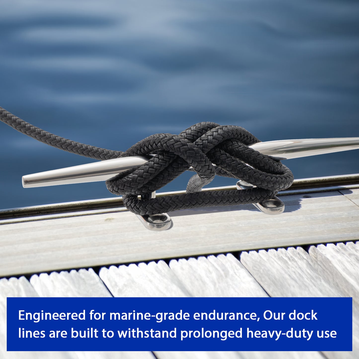 Boat Dock Lines Marine Rope - 1/2" x 15ft with Pre-Spliced 12" Loop Double Braided Nylon Ropes Bumper Tie Mooring Line for Boats Docking Pontoon Boating Accessories - 4 Pack Black