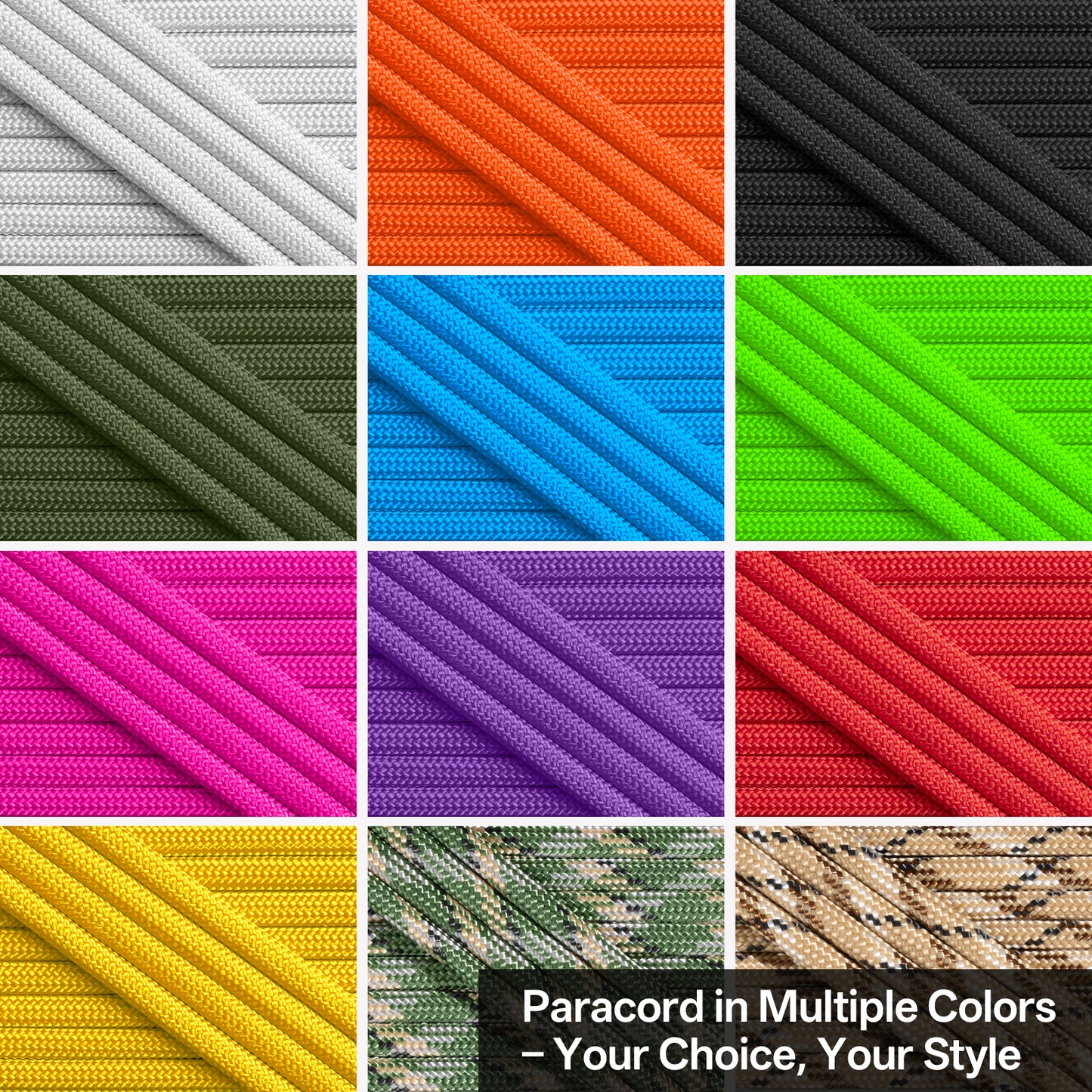 1200 Paracord Rope - 4.4mm 14 Strand Nylon Parachute Spool para Cord Lanyard for Outdoor Camping Survival Utility Tent Crafting DIY Projects Fishing Clothsline Bracelet - ArmyGreen